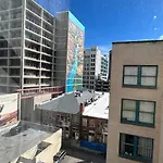 Downtown Digs-View Of The City! Stay Above Local Restaurants And Nightlife, Posh Amenities Heated Toilet Seat, Oversized Rain Shower Head In Glass Shower, In-Unit Laundry, One Garage Parking Spot